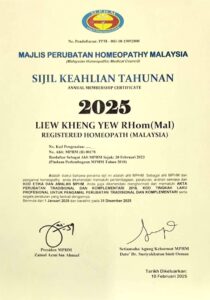 Cert of Dr Tan